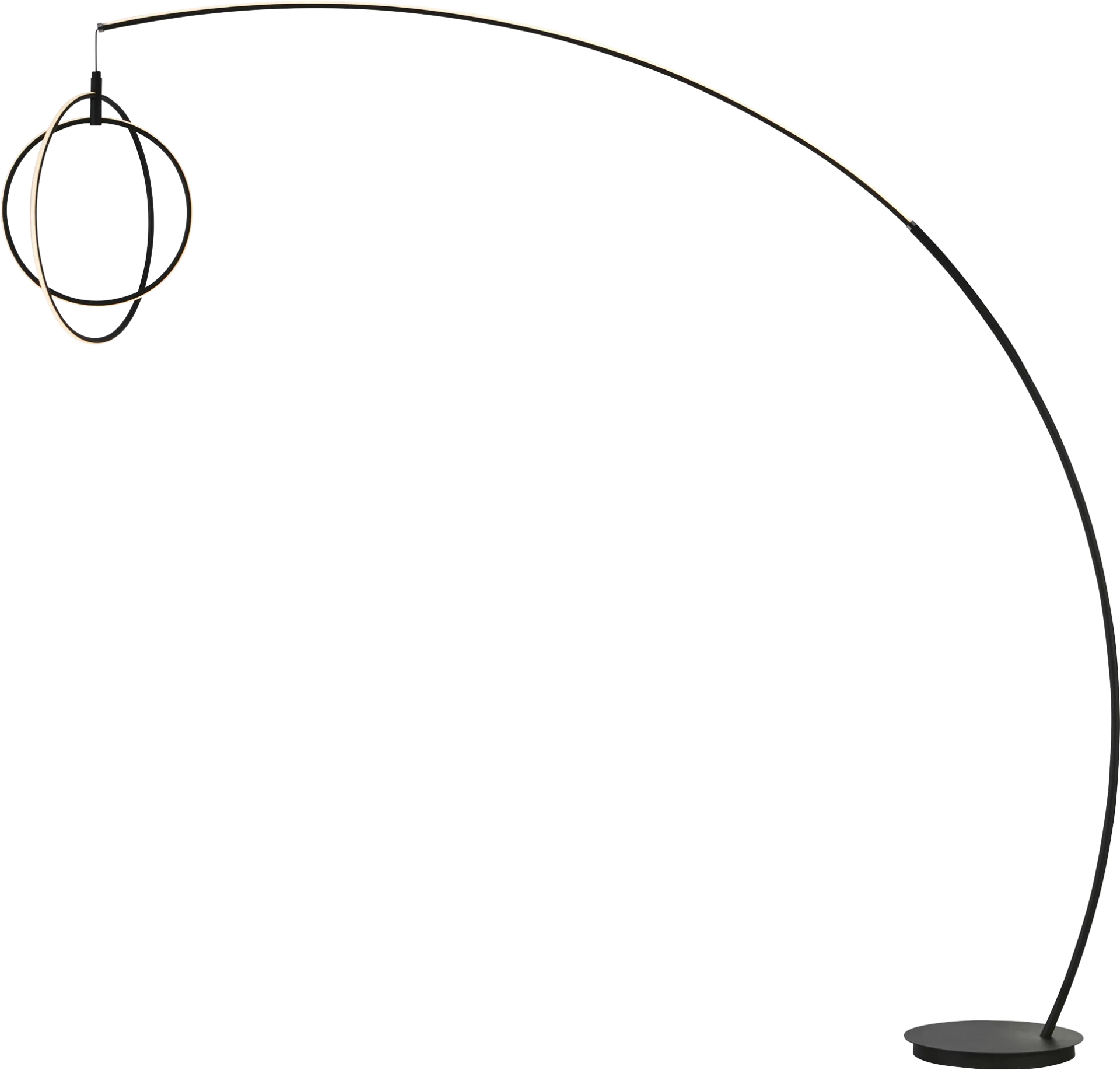 Railford Bend Black Floor Lamp - Image 1