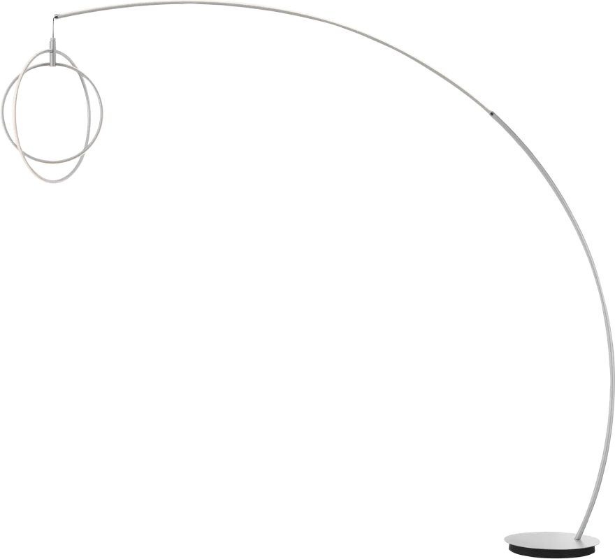 Railford Bend Silver Floor Lamp