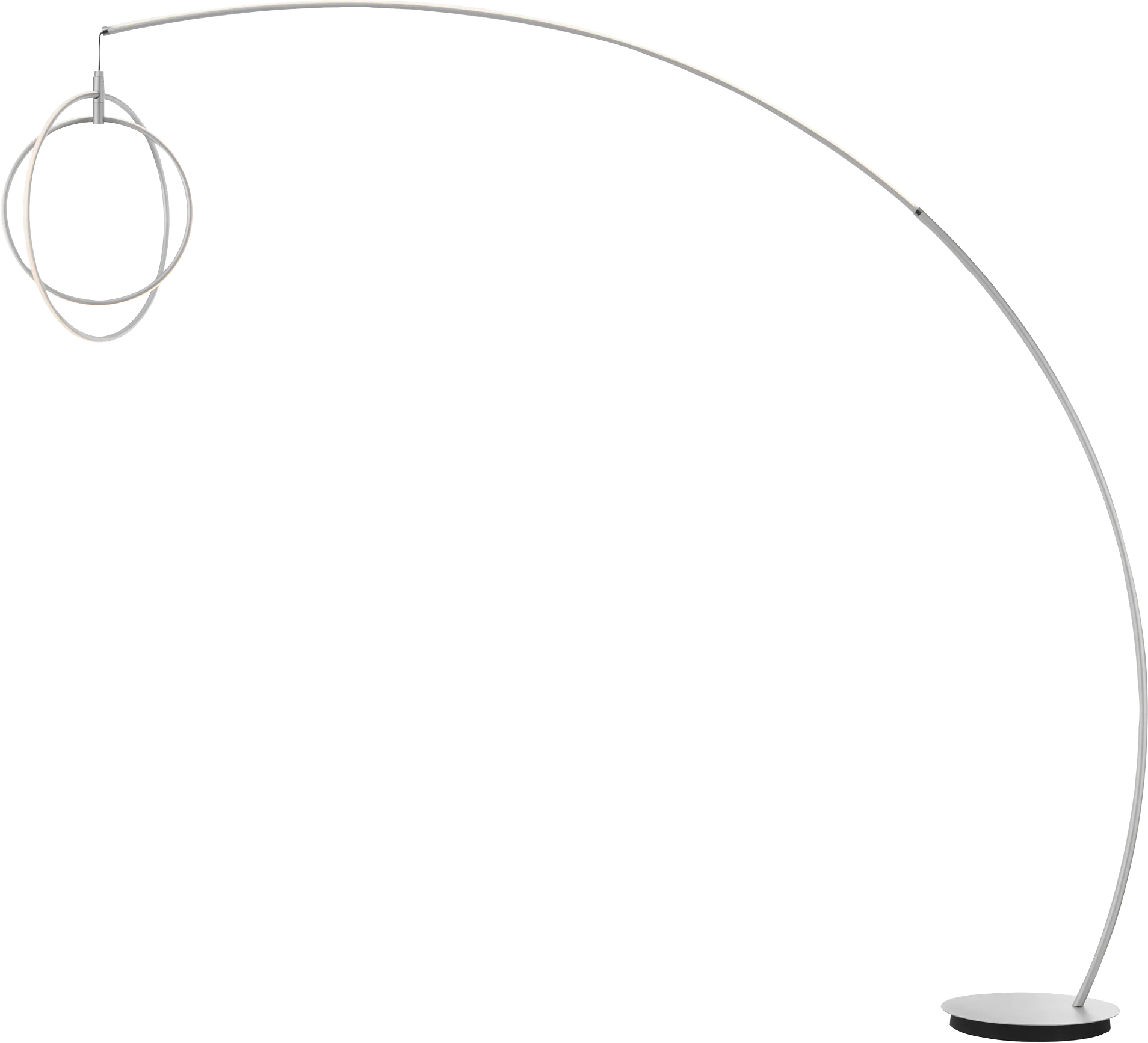 Railford Bend Silver Floor Lamp - Image 1