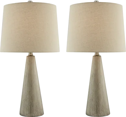 Varn Lane Brown Table Lamps, Set of 2