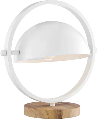 Ancroft Circle White Lamp
