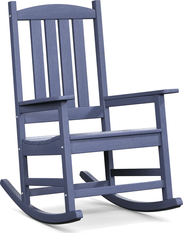 Brocky Navy Outdoor Rocking Chair