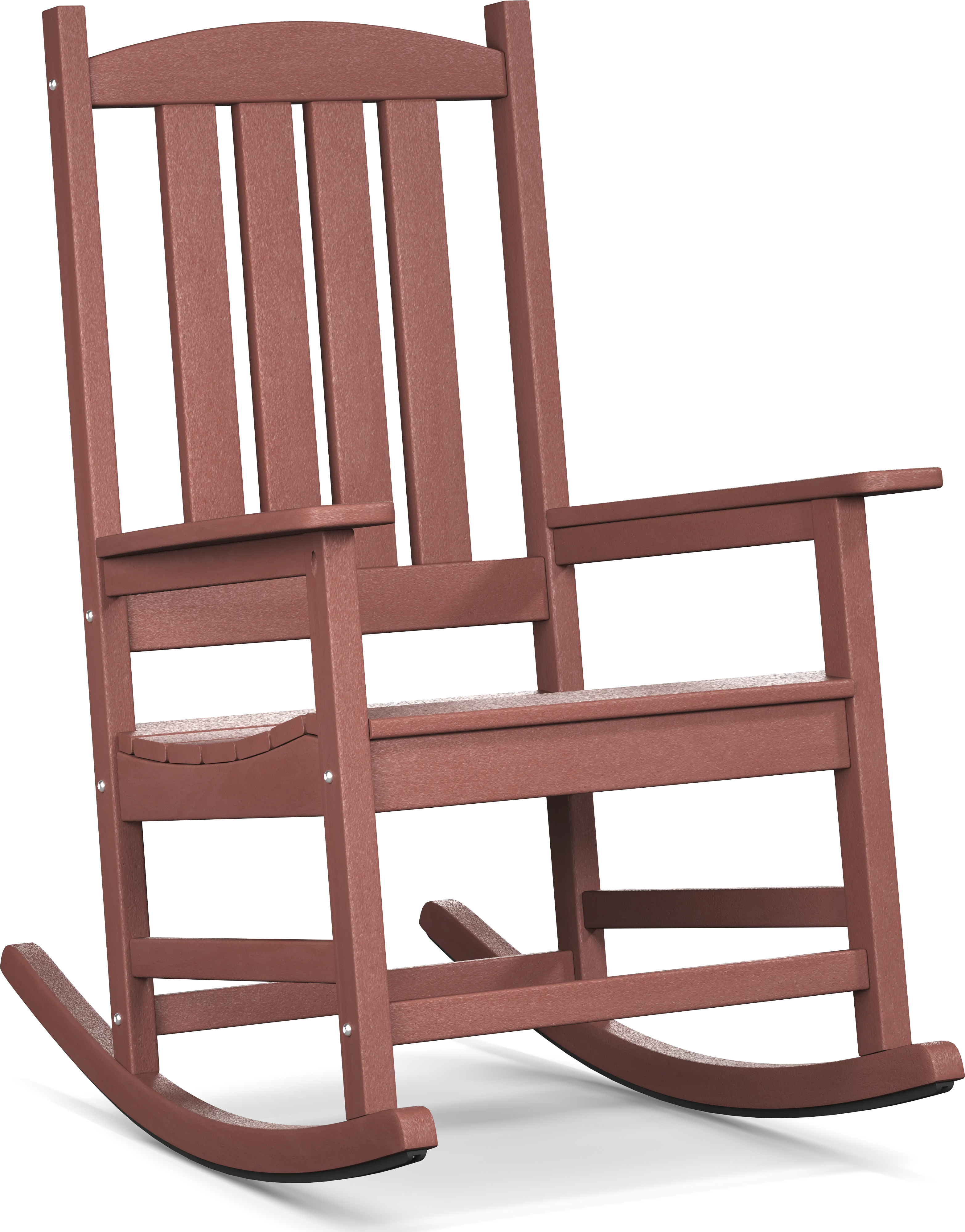 Brocky Red Outdoor Rocking Chair - Thumbnail - Image 1