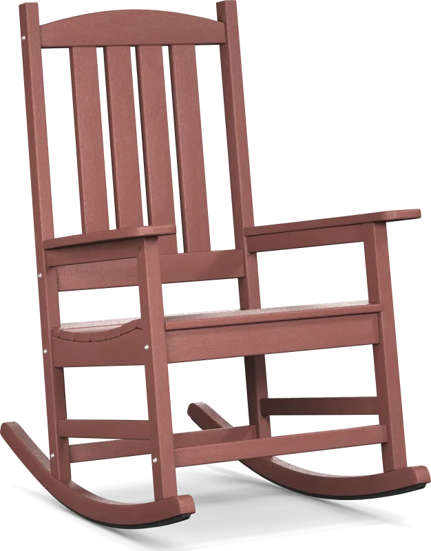Brocky Red Outdoor Rocking Chair