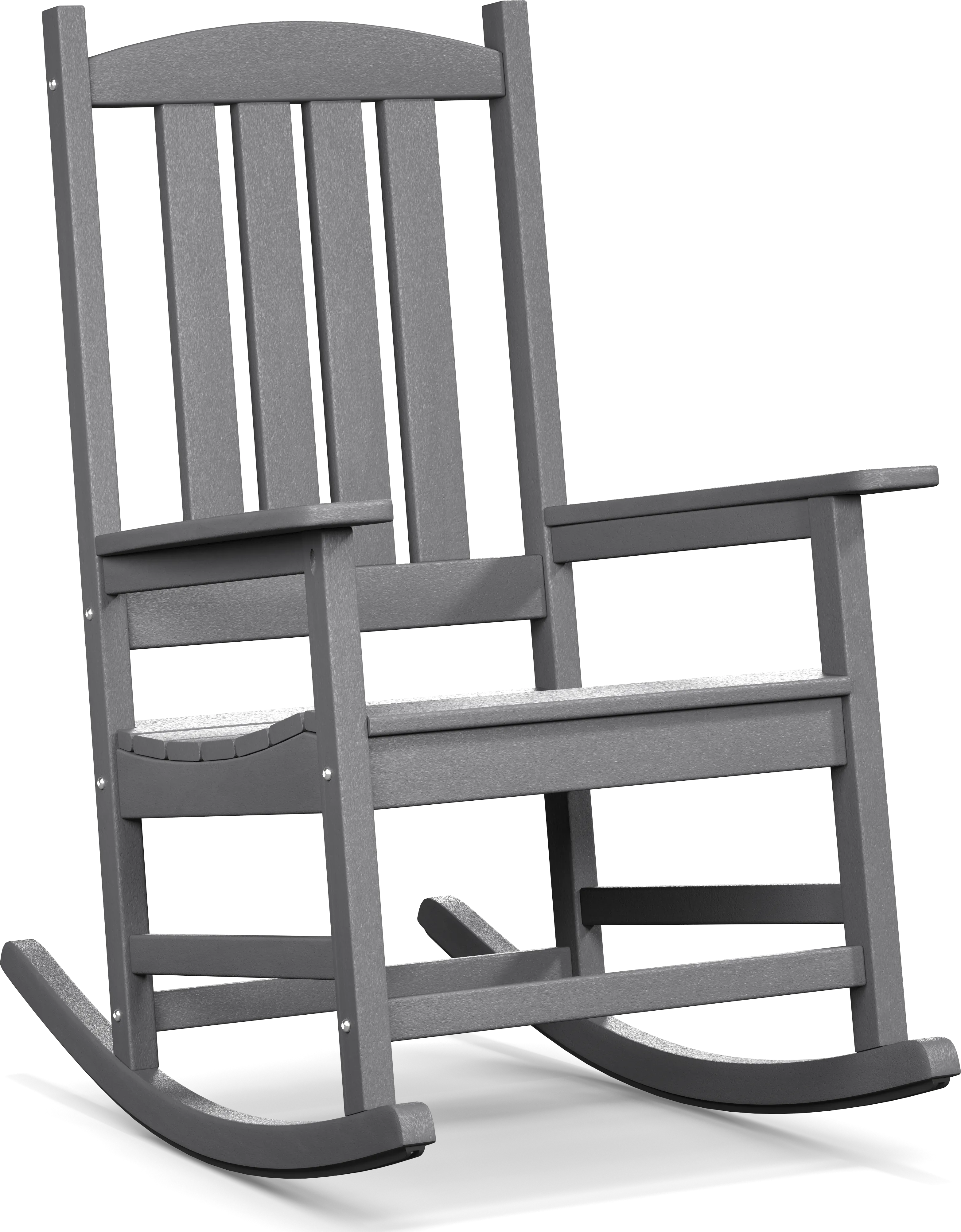 Brocky Gray Outdoor Rocking Chair - Thumbnail - Image 1
