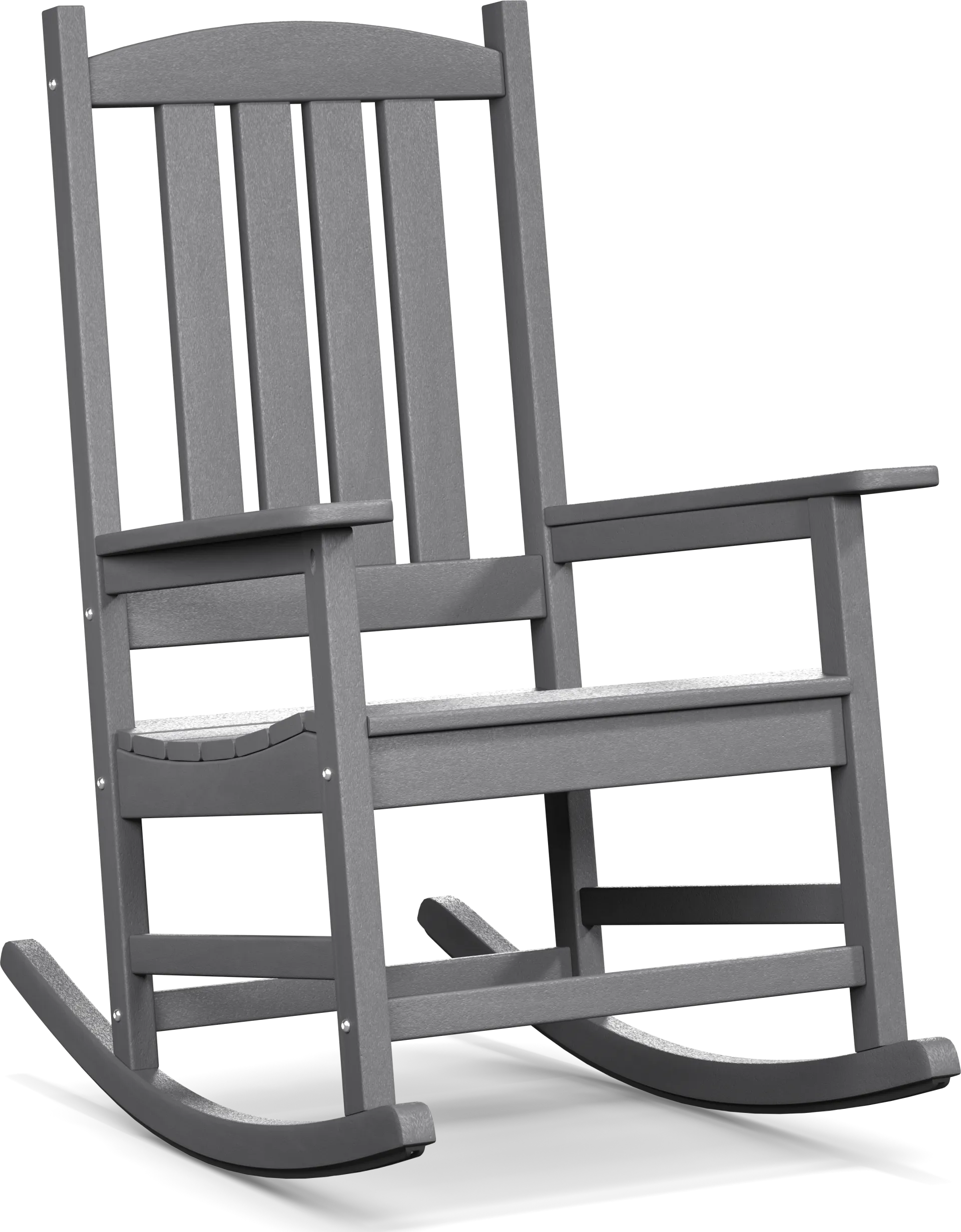 Brocky Gray Outdoor Rocking Chair - Image 1