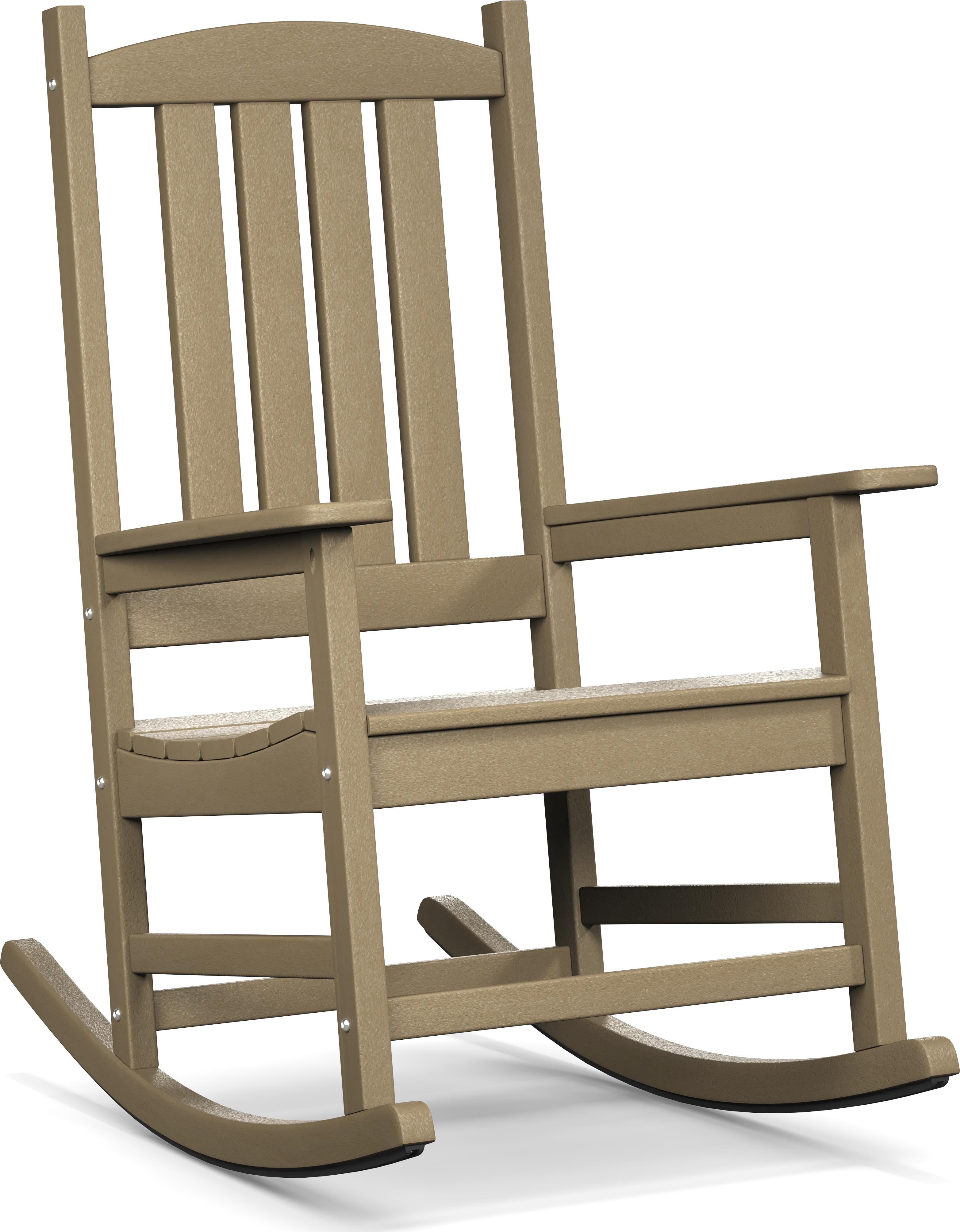 Brocky Brown Outdoor Rocking Chair - Thumbnail - Image 1