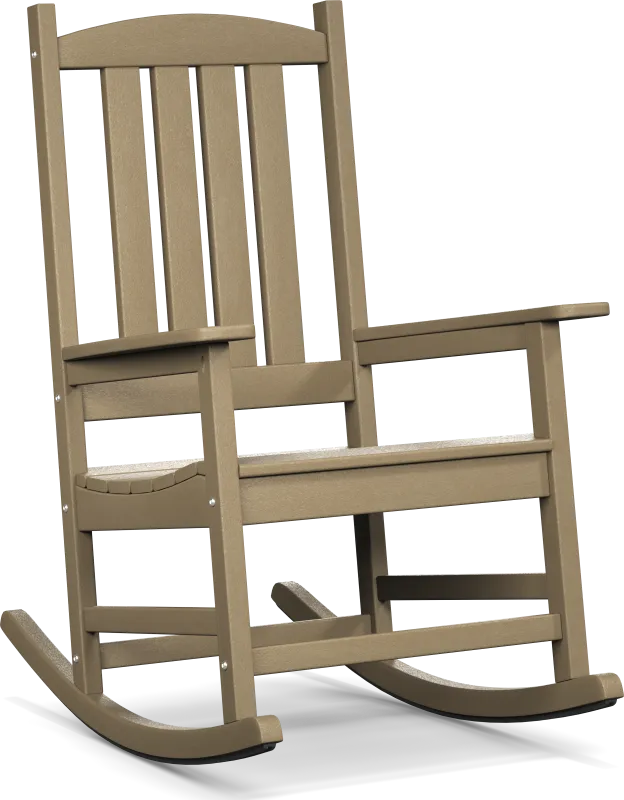 Brocky Brown Outdoor Rocking Chair