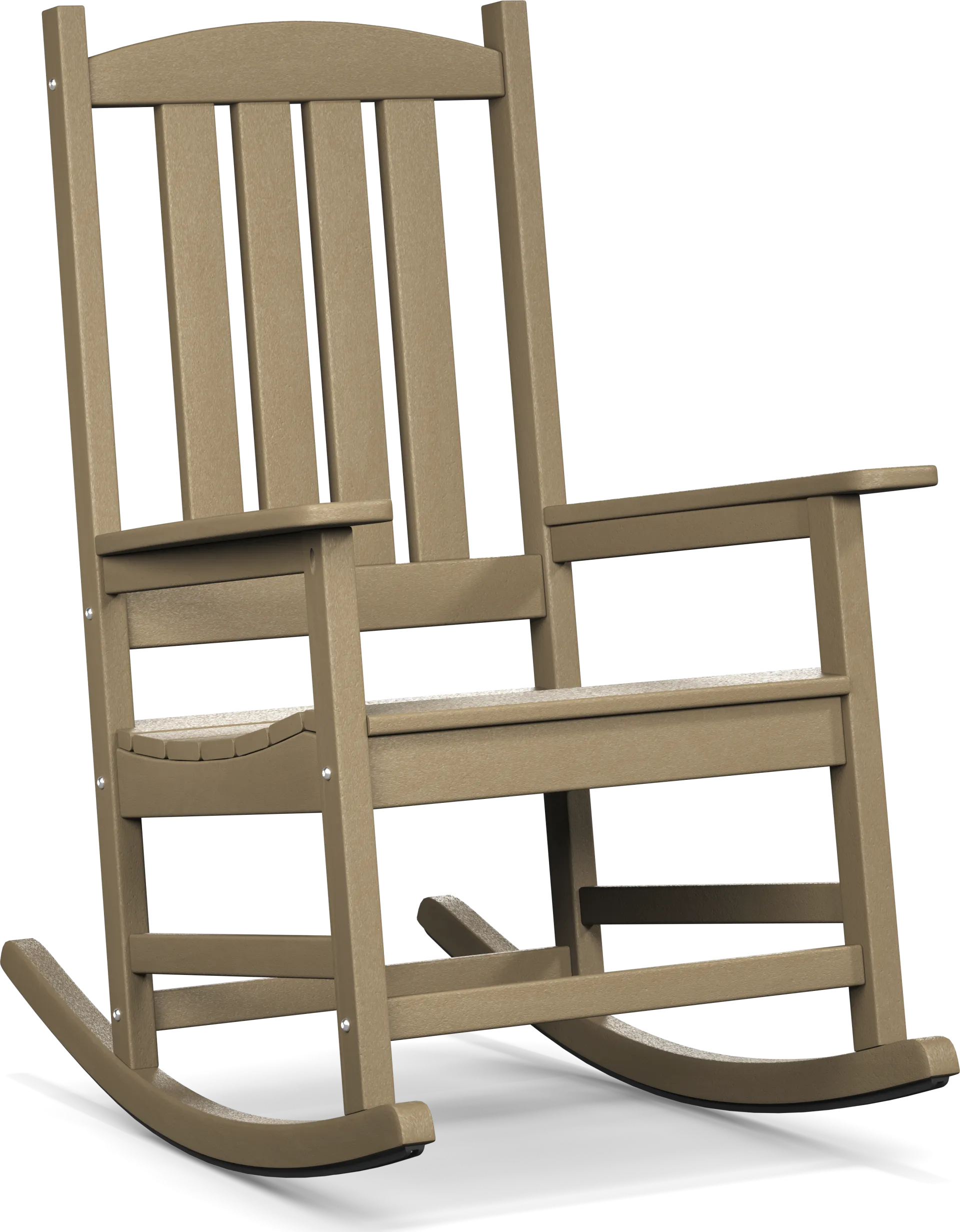 Brocky Brown Outdoor Rocking Chair - Image 2