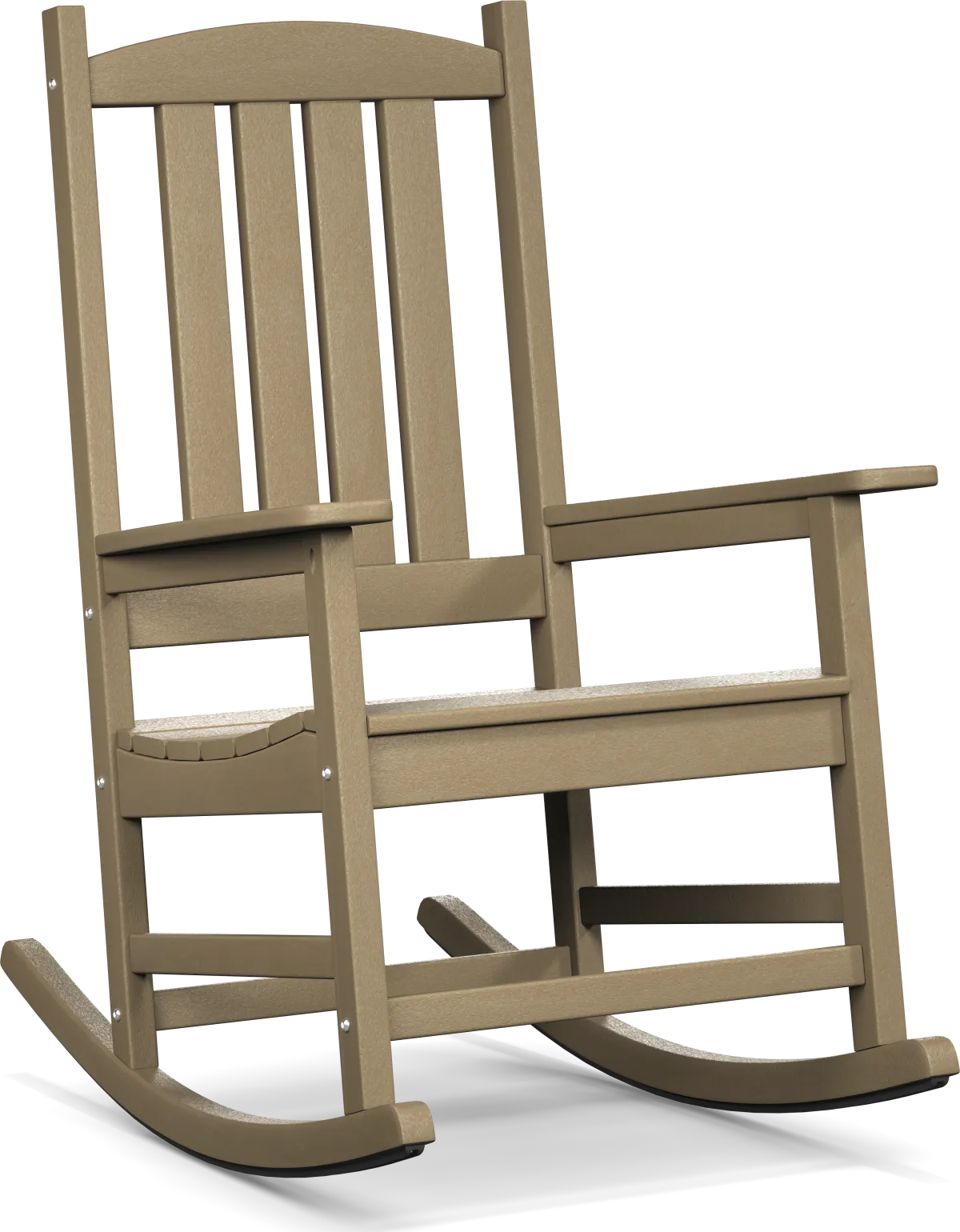 Brocky Brown Dark Wood Synthetic Fabric Outdoor Rocking Rocker | Rooms ...