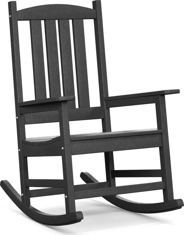 Rocking E Brocky 3 Pc Black Black,Colors Synthetic Fabric Outdoor Rocking Rocker ...