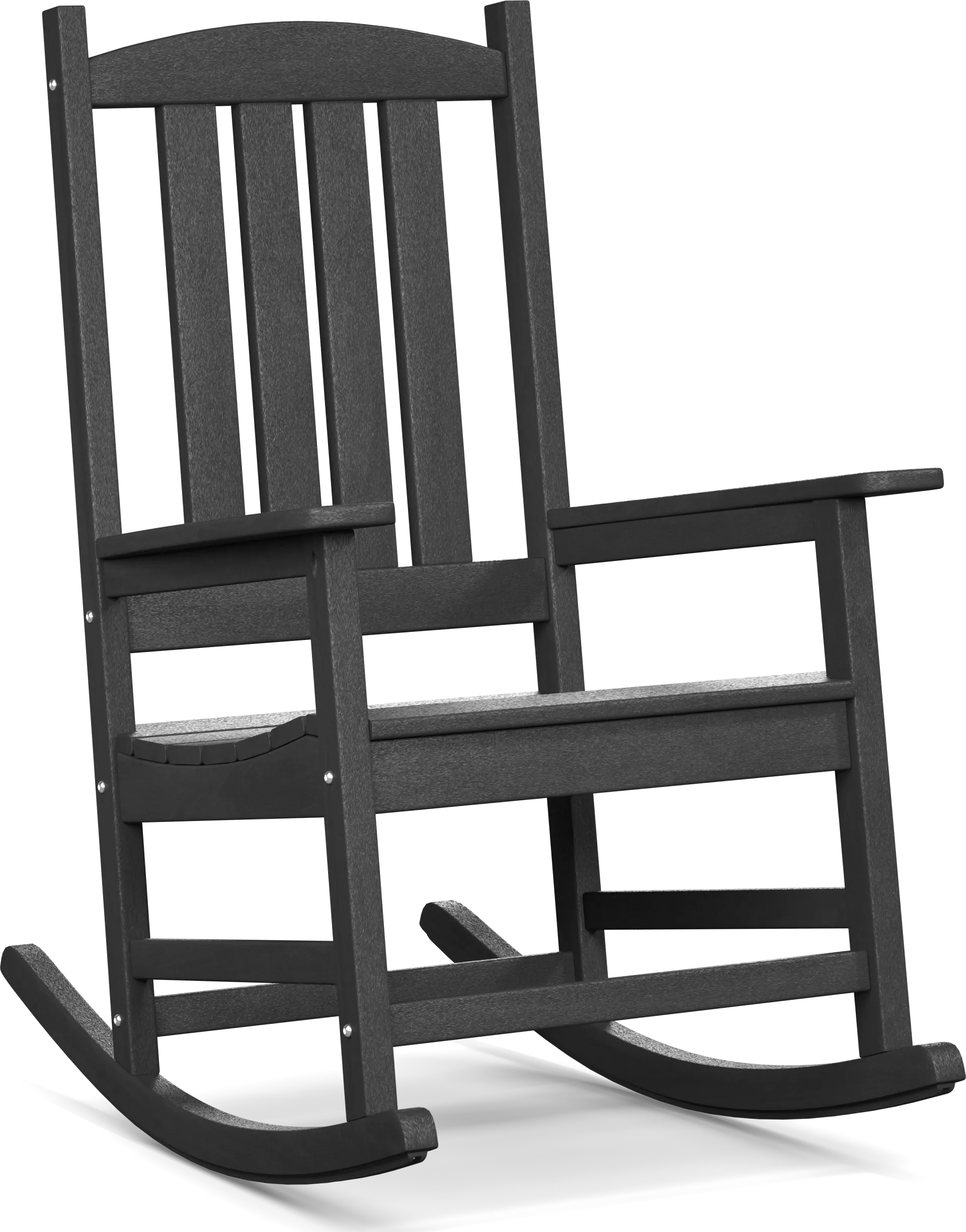 Brocky Black Outdoor Rocking Chair - Image 2