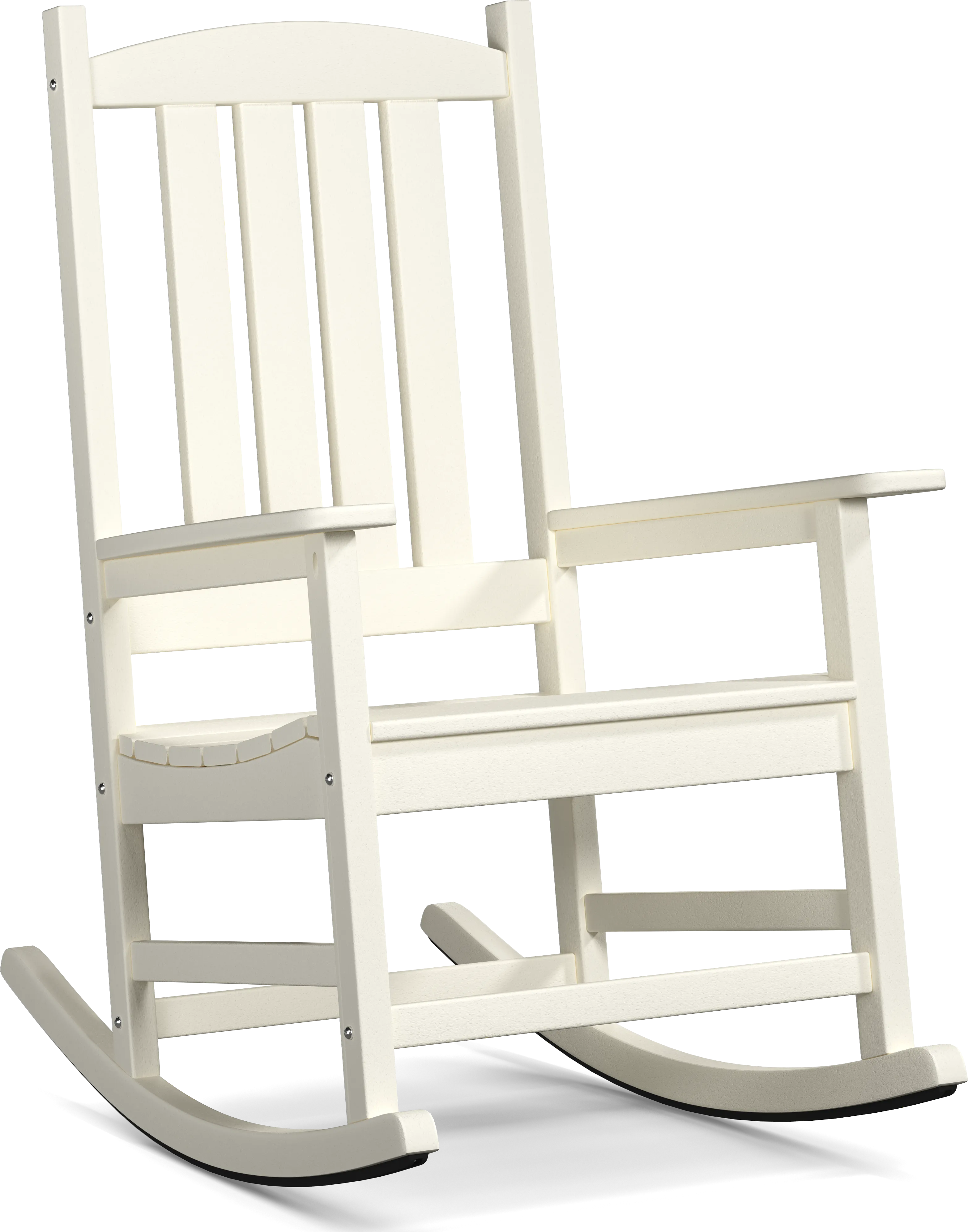 Brocky White Outdoor Rocking Chair - Thumbnail - Image 1