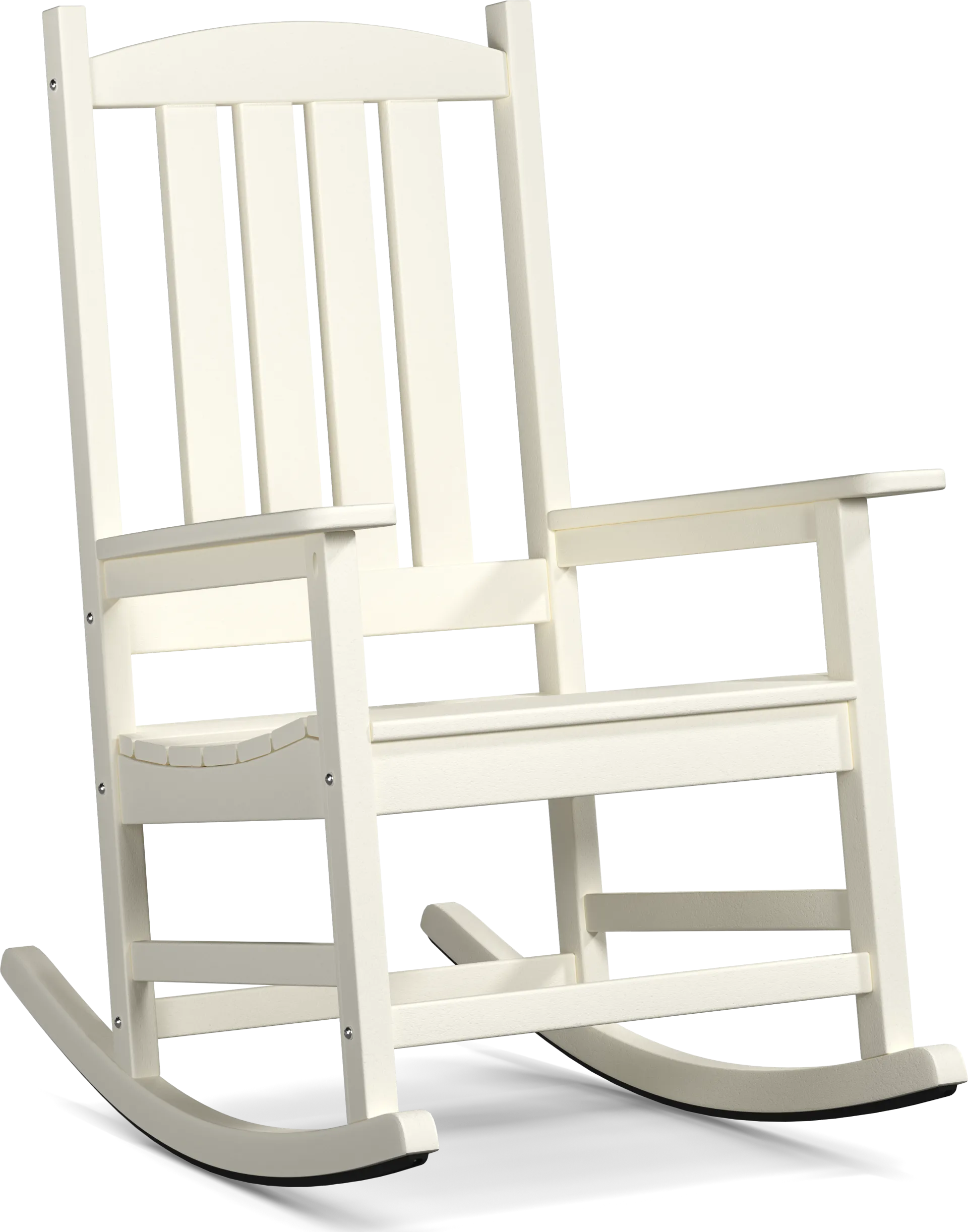 Brocky White Outdoor Rocking Chair - Image 1