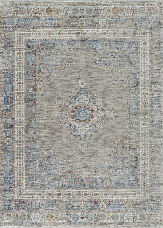 Riverdeen Blue/Brown 7'10 x 10'9 Rug