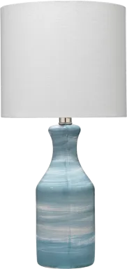 Elcomb Circle Blue Lamp