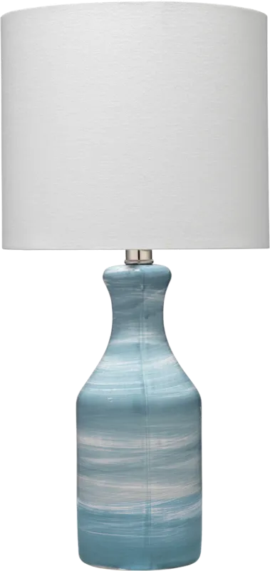 Elcomb Circle Blue Lamp