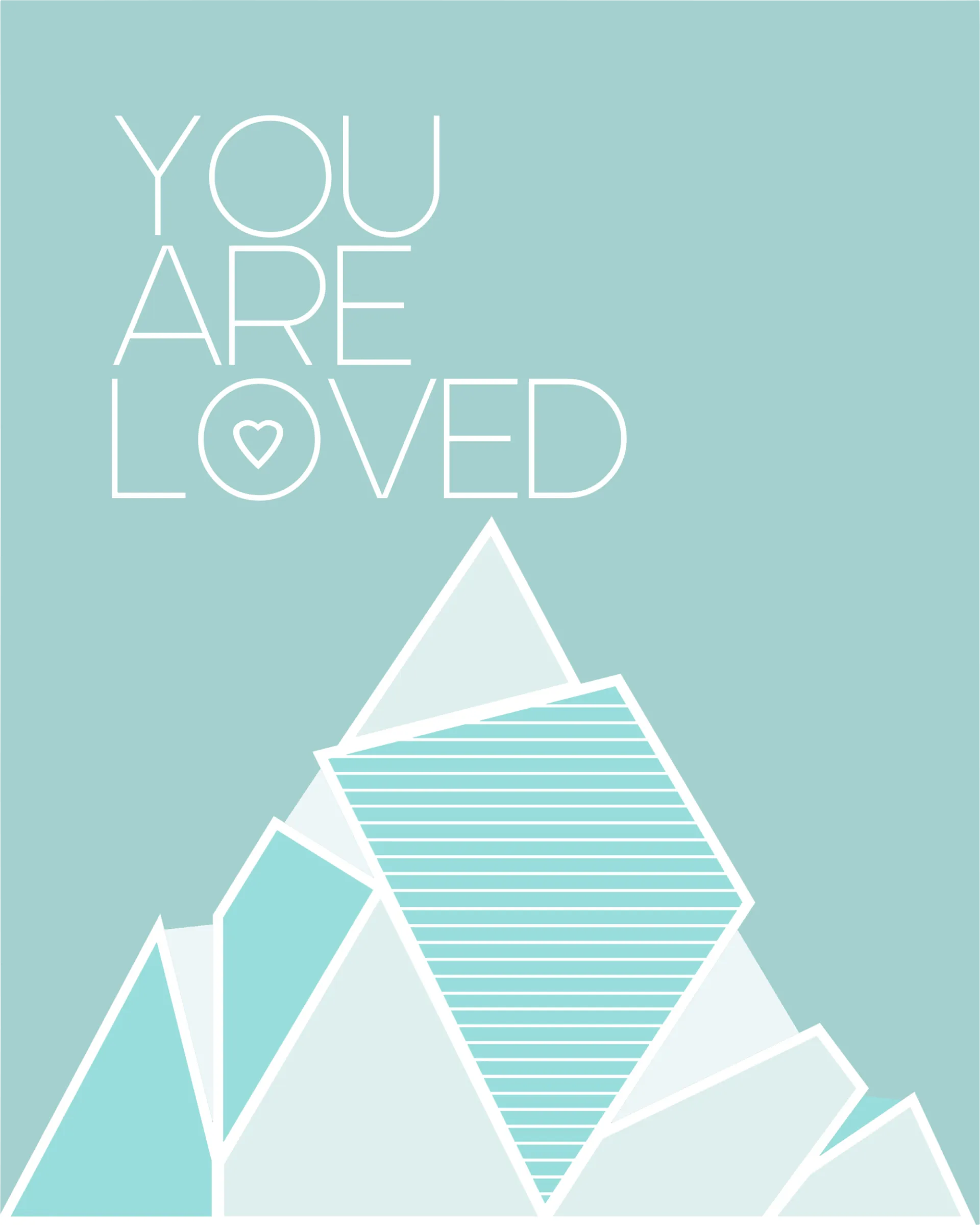 Kids Peaky Love Blue Artwork - Image 1