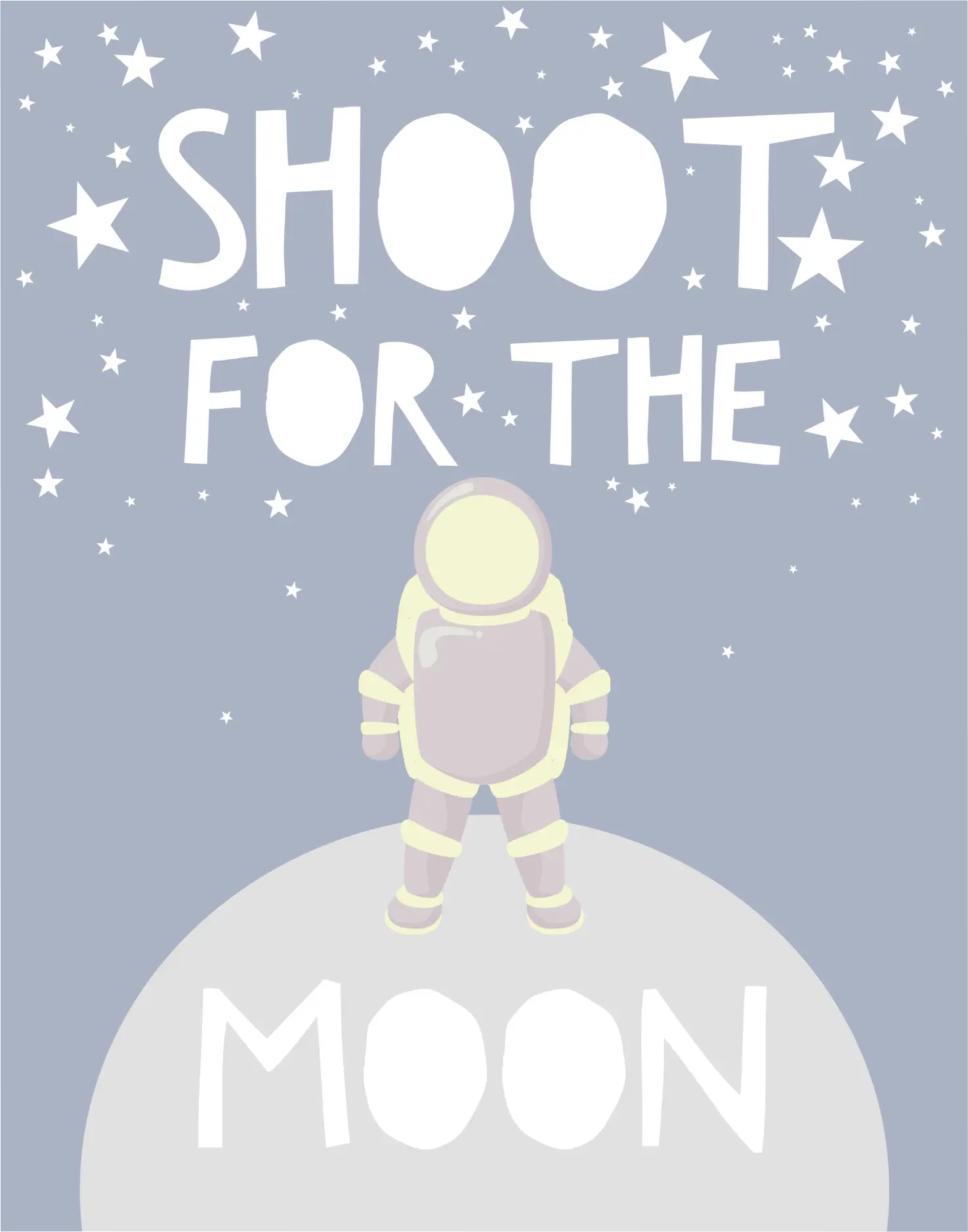 Kids Moonwalk Gray Artwork