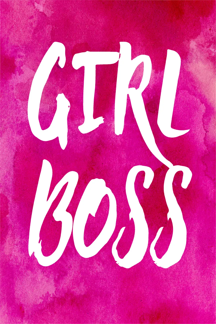 Kids Bossy Girls Pink Artwork - Thumbnail - Image 1