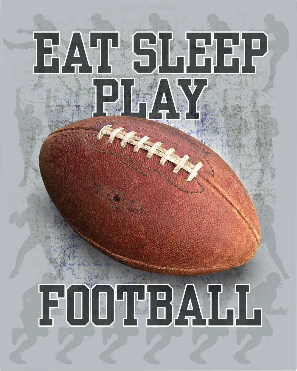 Kids Football Rave Gray Artwork - Image 1