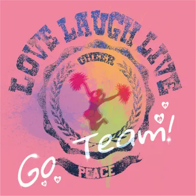 Kids Cheer On Pink Artwork