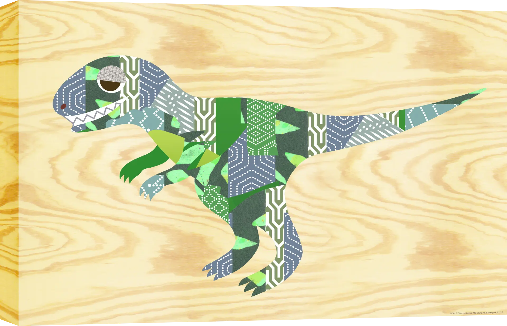 Kids Dinoroar Green Artwork