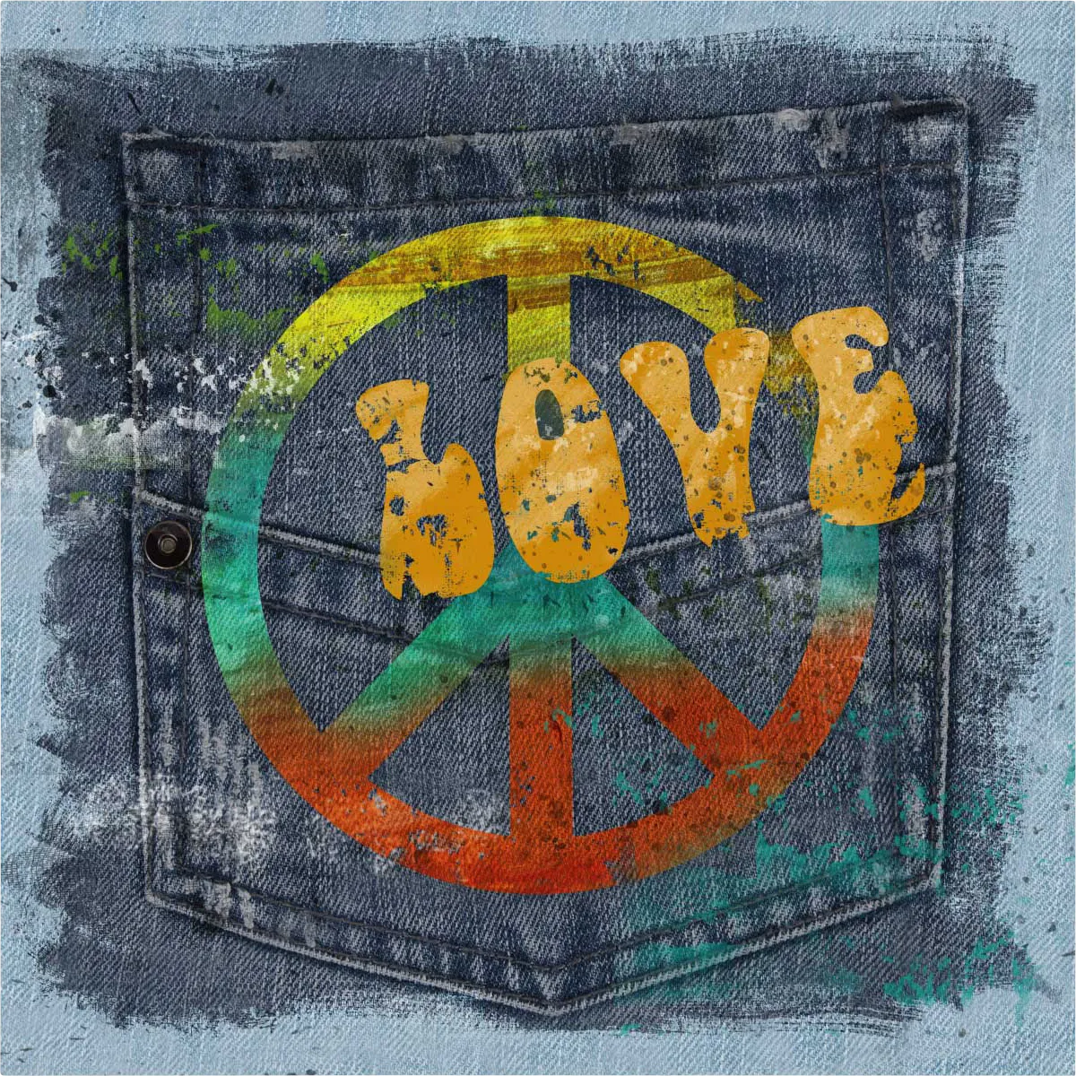 Kids Hipster Jeans I Denim Artwork - Image 1
