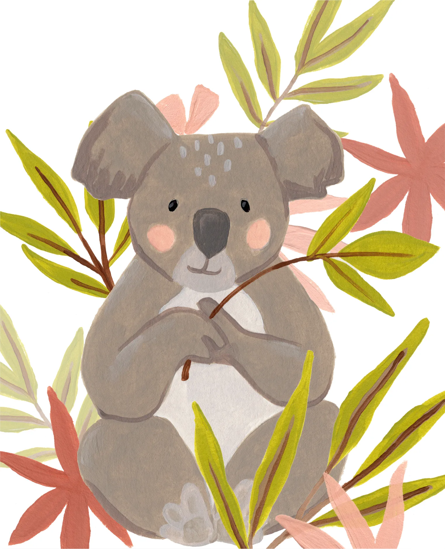 Kids Tasty Dinner Gray Artwork - Image 1