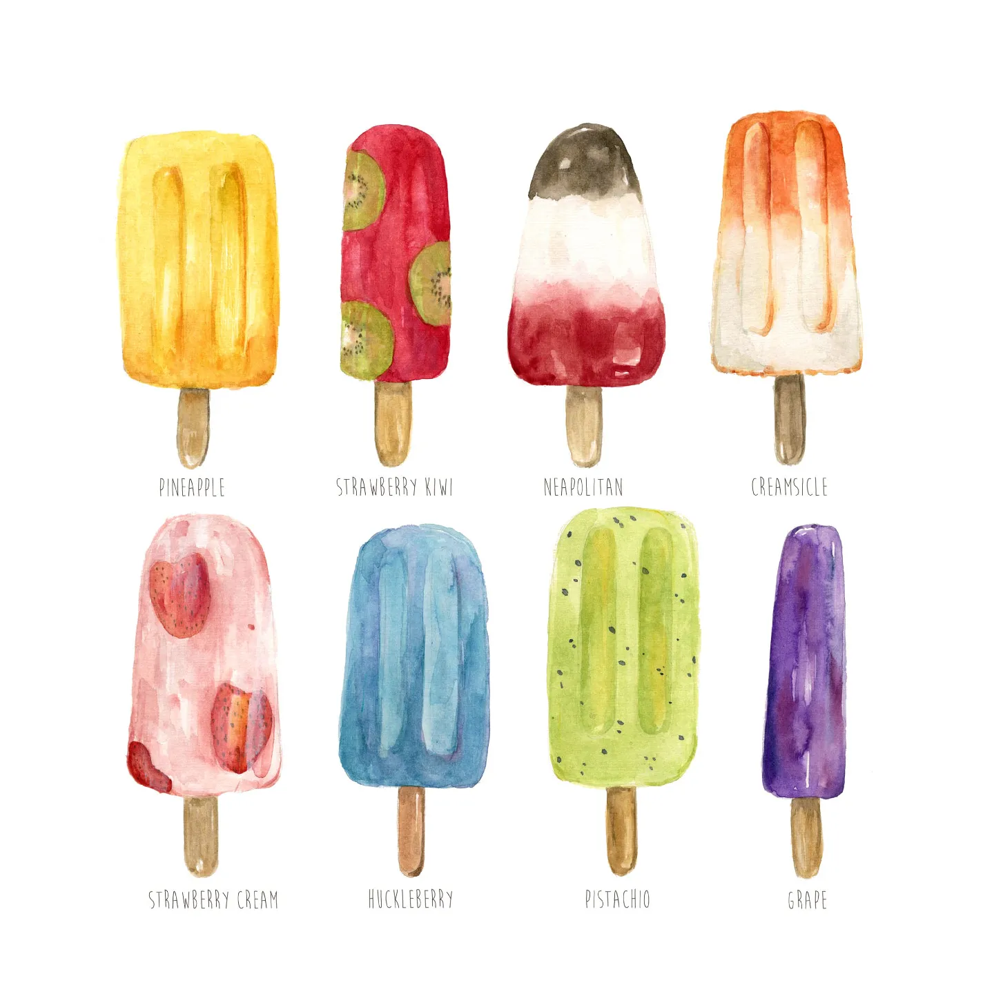 Kids Cool Pops White Artwork - Image 1