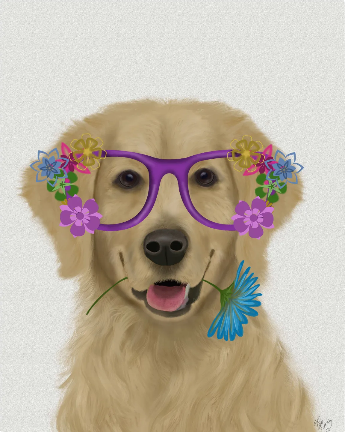 Kids Smart Portrait II Beige Artwork - Image 1