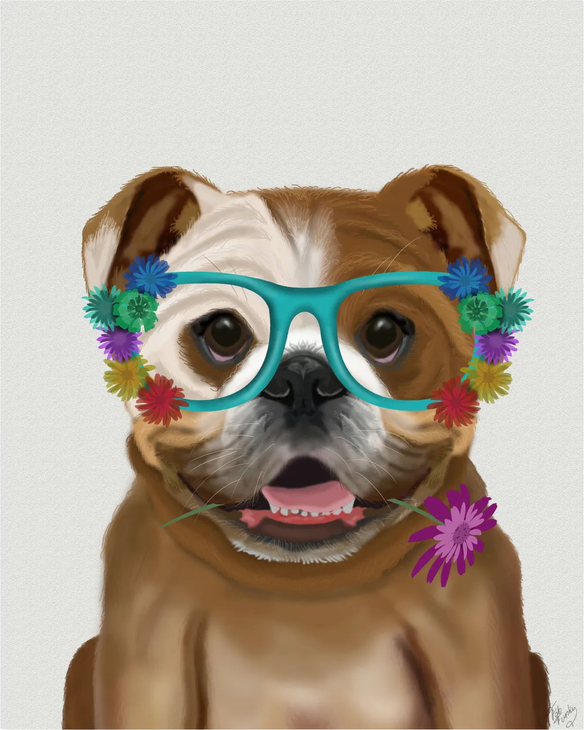 Kids Smart Portrait I Brown Artwork - Image 1