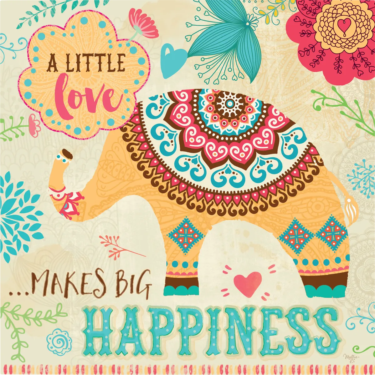 Kids Boho Eli Beige Artwork - Image 1