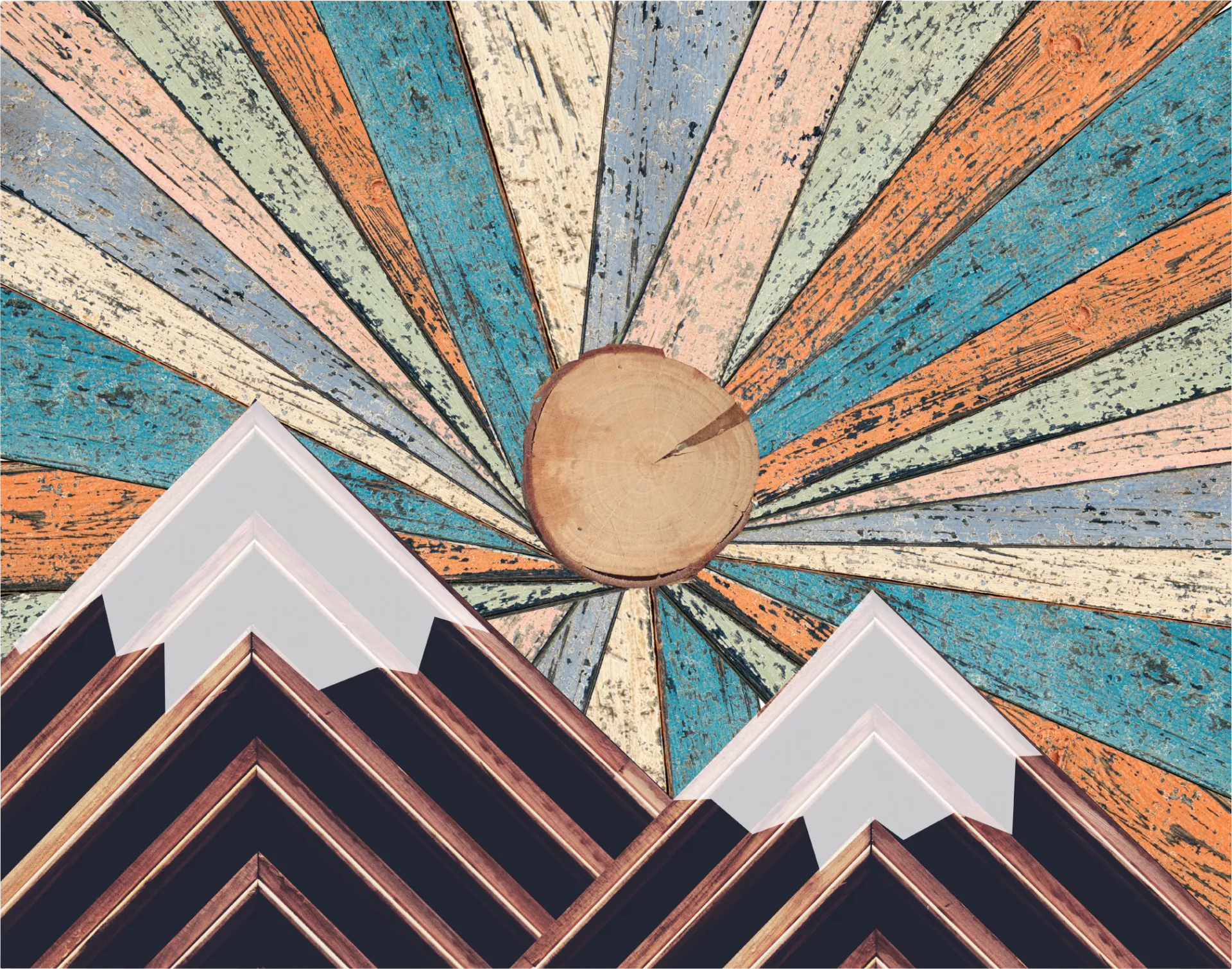 Kids Dawn At Fuji Yellow Artwork - Image 1