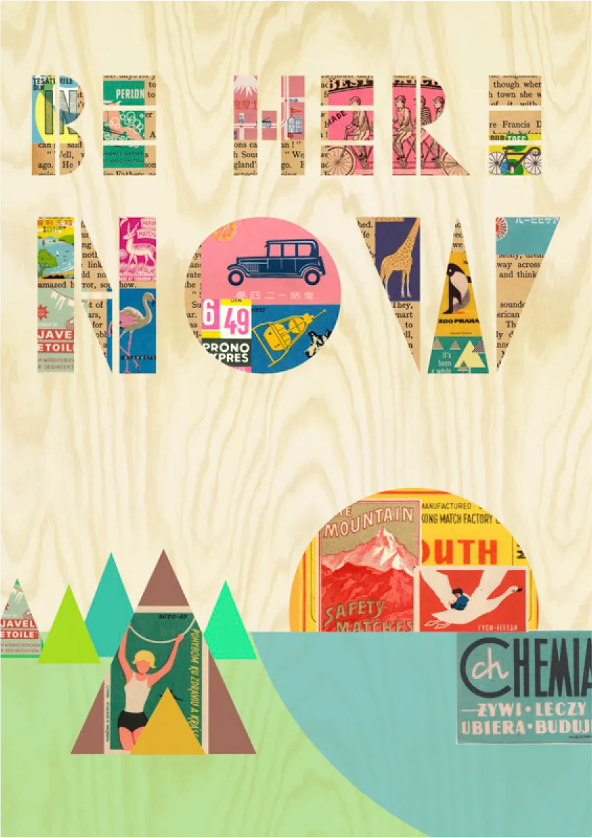 Kids Camping Sight II Cream Artwork - Image 1