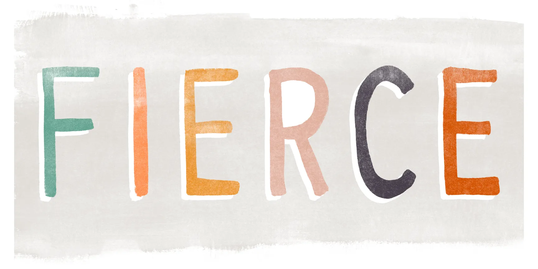 Kids Fierce Plate Ivory Artwork