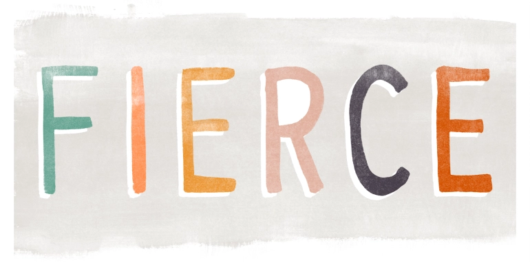 Kids Fierce Plate Ivory Artwork