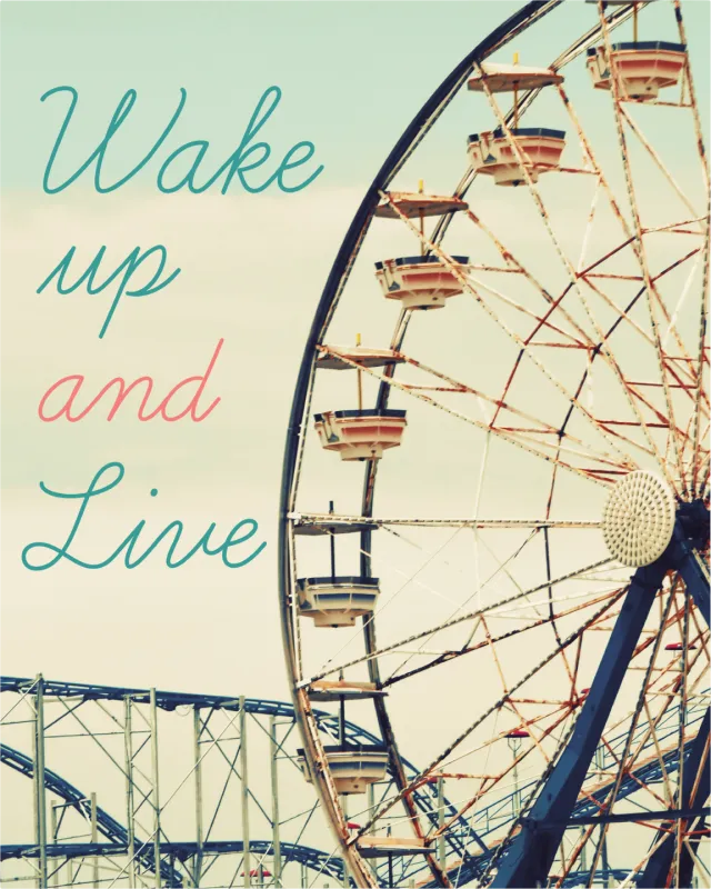Kids Ferris Wheel Fun Cream Artwork
