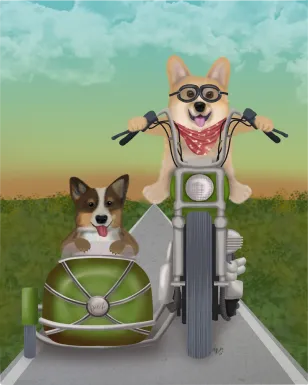 Kids Trotter Buddies Green Artwork