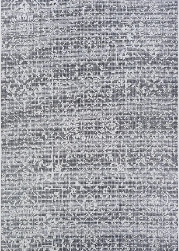 Dalmally Gray 7'6 x 10'9 Indoor/Outdoor Rug