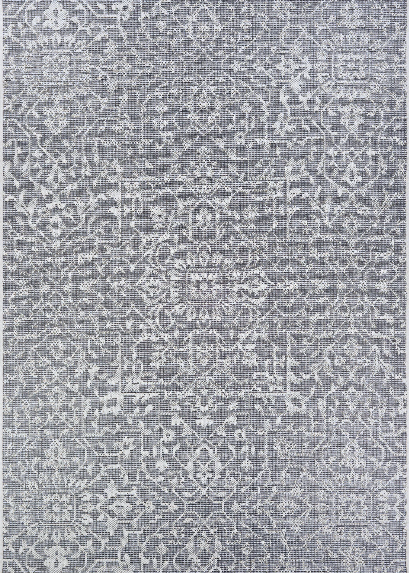 Dalmally Gray 7'6 x 10'9 Indoor/Outdoor Rug - Image 1
