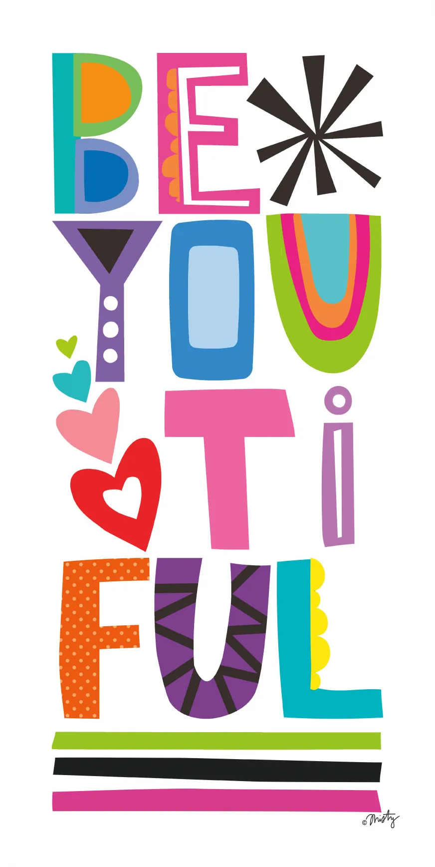 Kids Beauty Frutty White Artwork - Image 1
