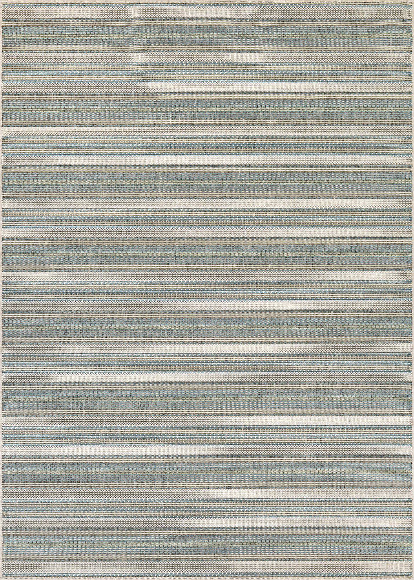 Zentro Blue 7'6 x 10'9 Indoor/Outdoor Rug - Thumbnail - Image 1