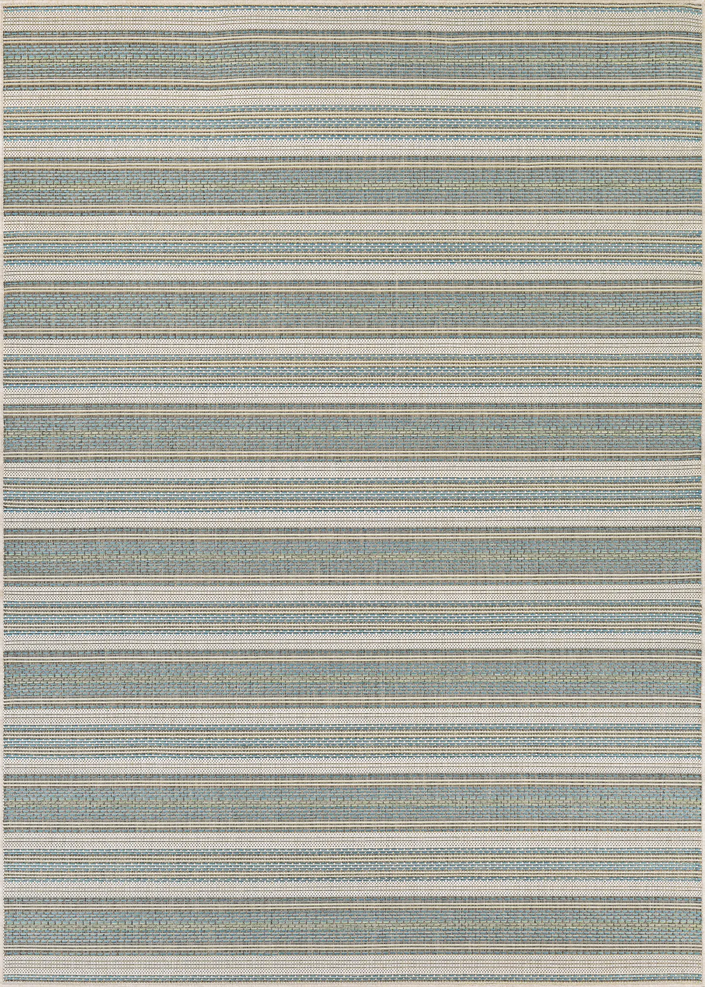 Zentro Blue 5'3 x 7'6 Indoor/Outdoor Rug