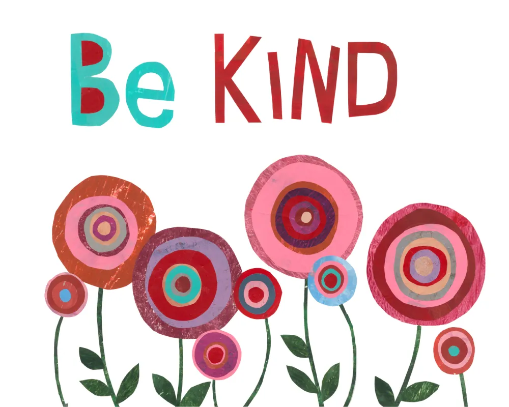 Kids Kind Garden White Artwork
