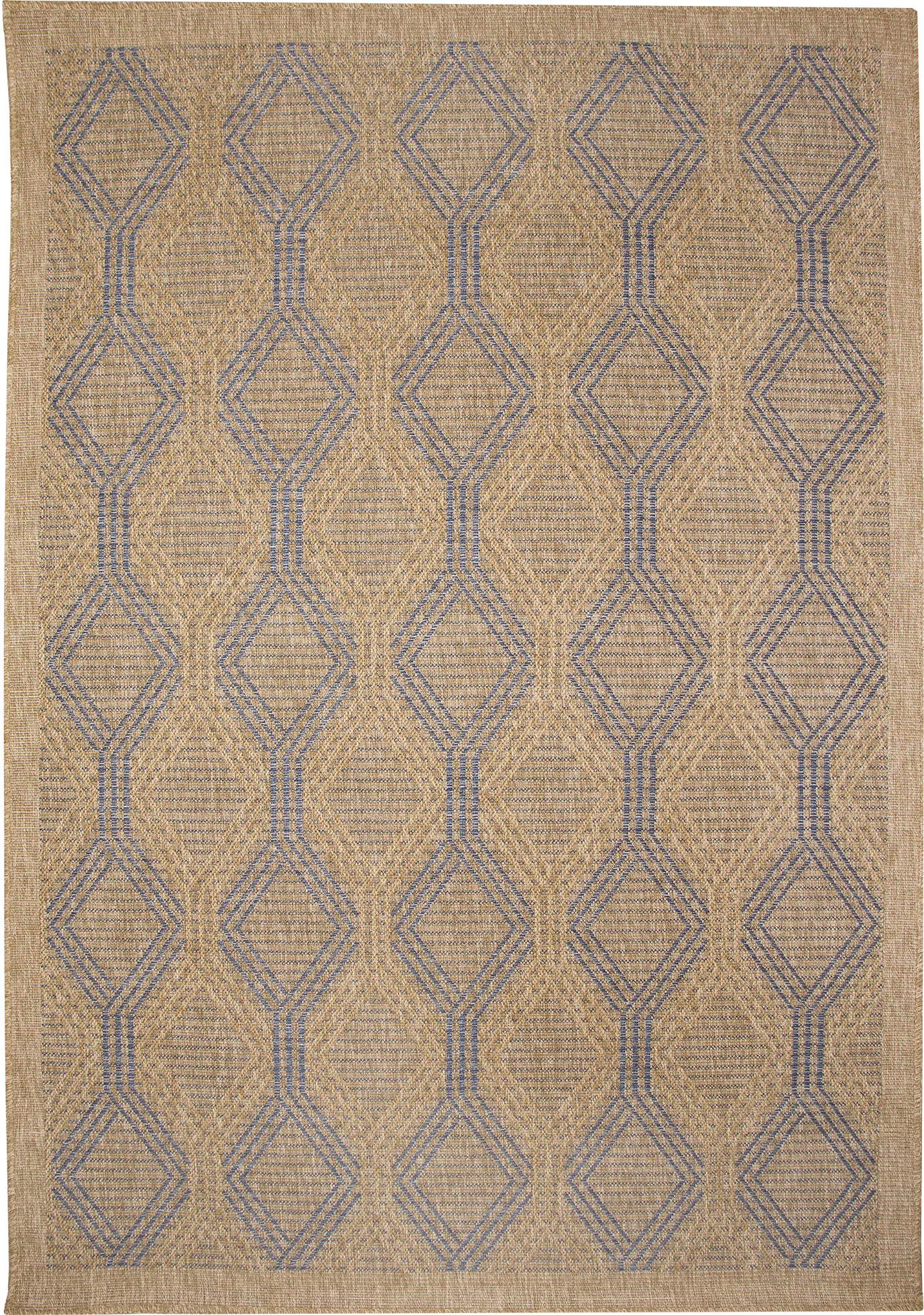Taos Hills Navy 5'3 x 7'3 Indoor/Outdoor Rug - Image 1