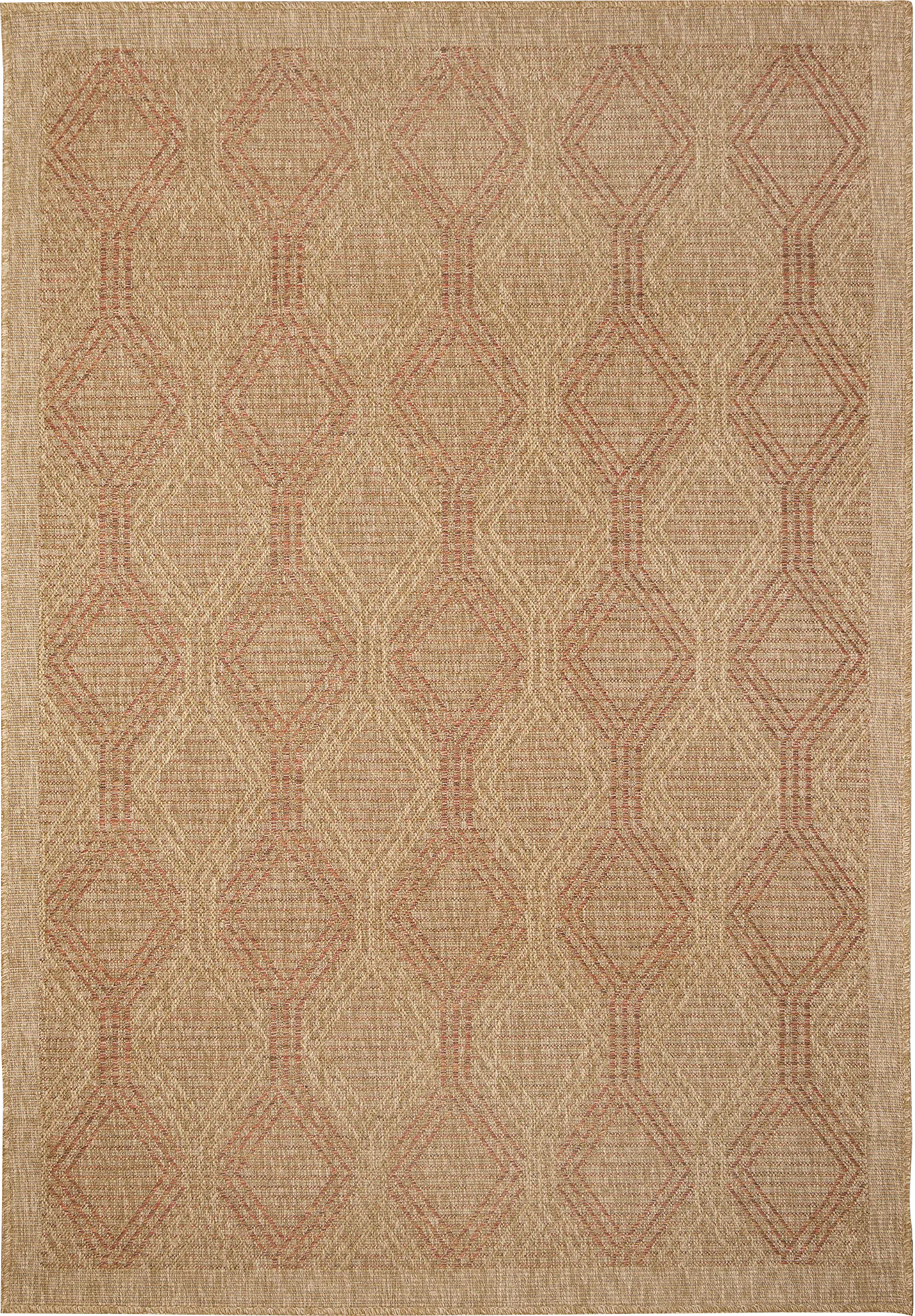 Taos Hills Terracotta 7'10 x 9'10 Indoor/Outdoor Rug - Thumbnail - Image 1