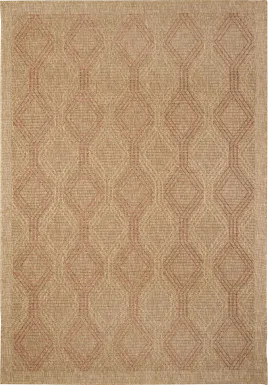 Taos Hills Terracotta 7'10 x 9'10 Indoor/Outdoor Rug
