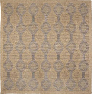 Taos Hills Navy 7'10 Square Indoor/Outdoor Rug