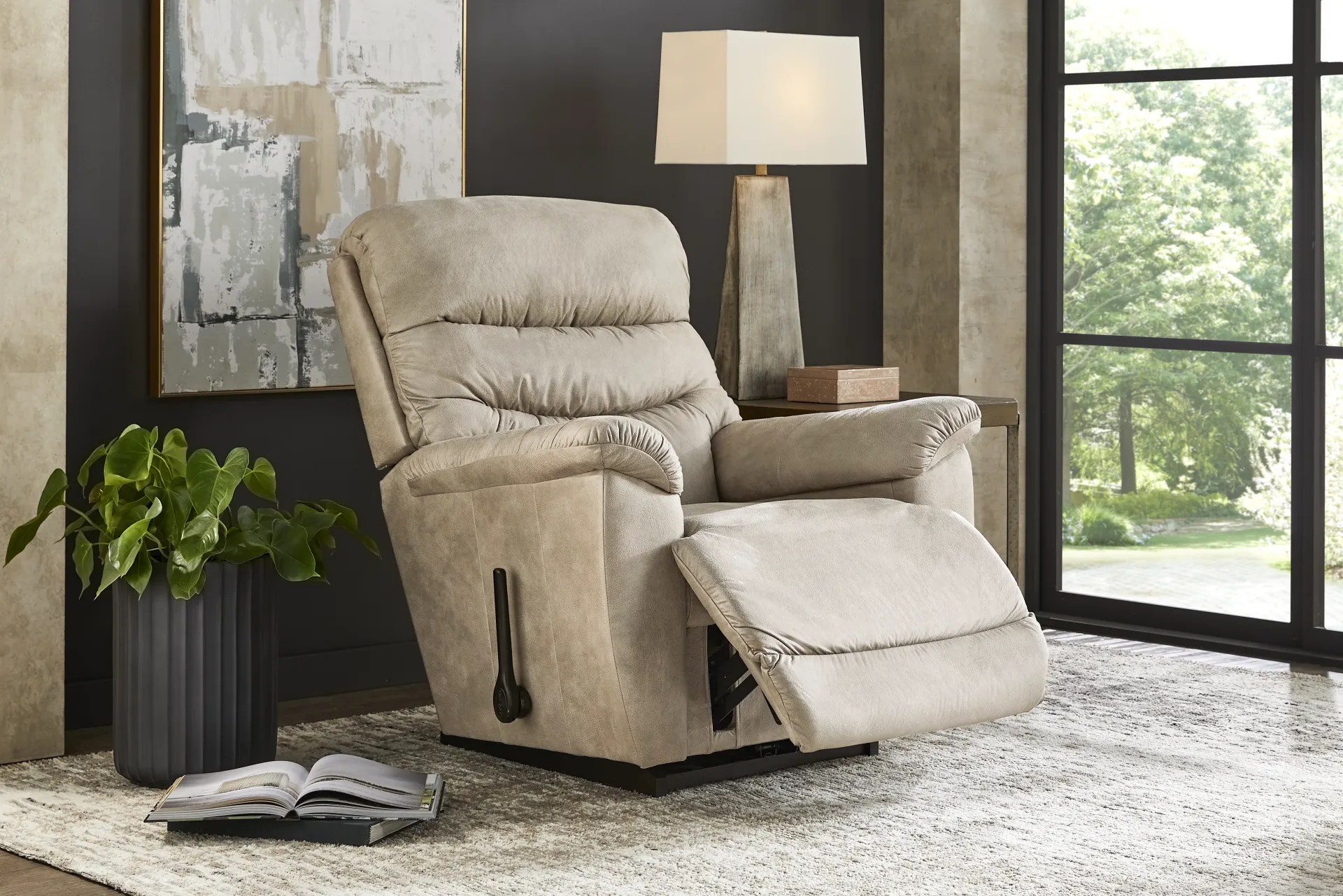 La-Z-Boy Joshua Gray Rocker Recliner - Image 9
